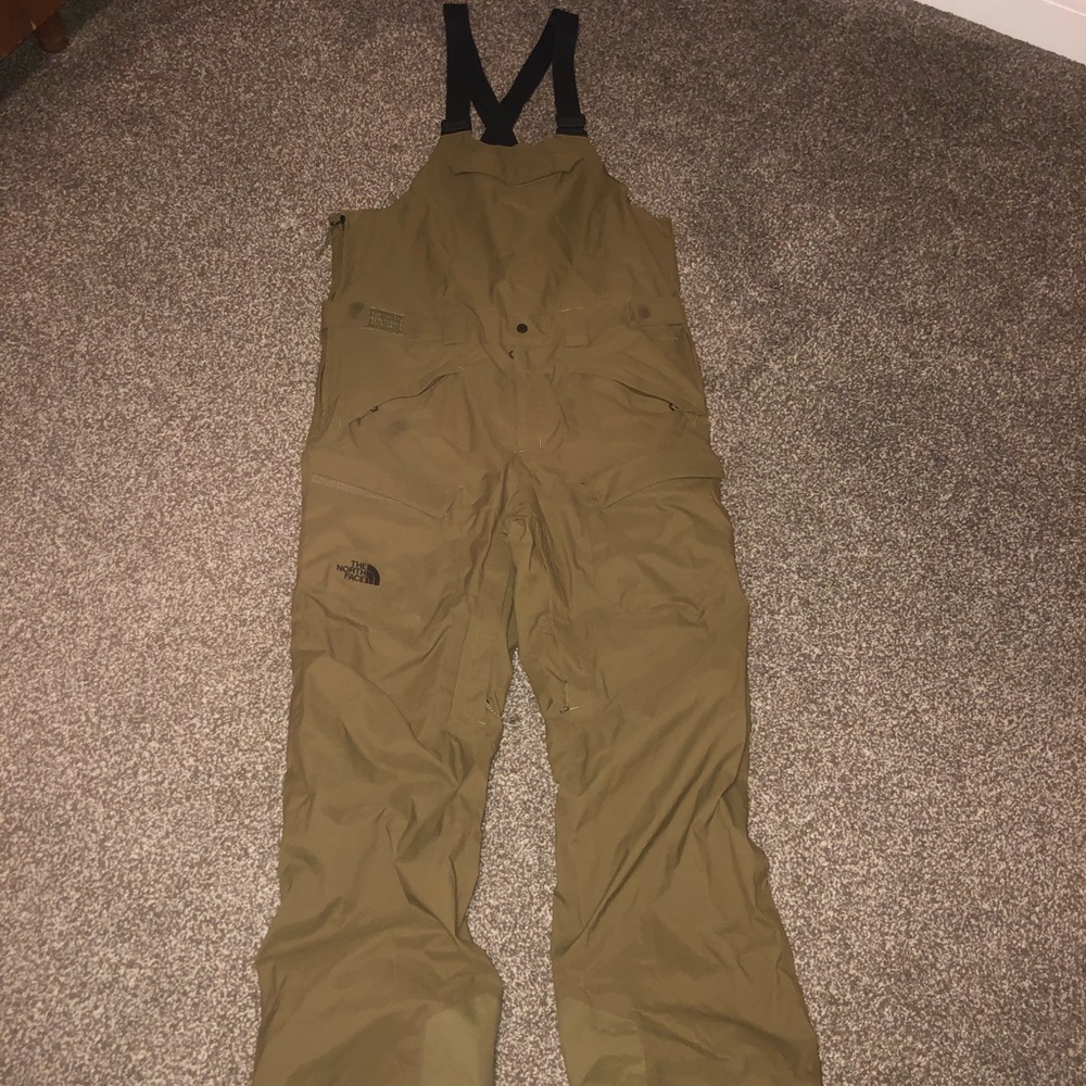 North Face snow pants bib Large